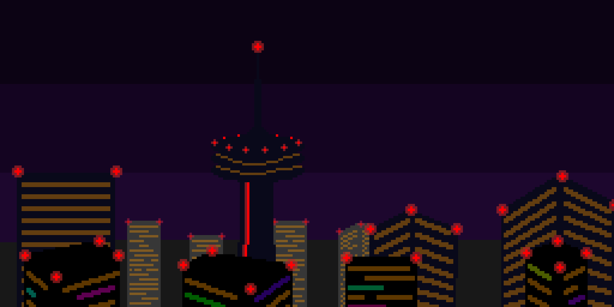 pixel art of Toronto